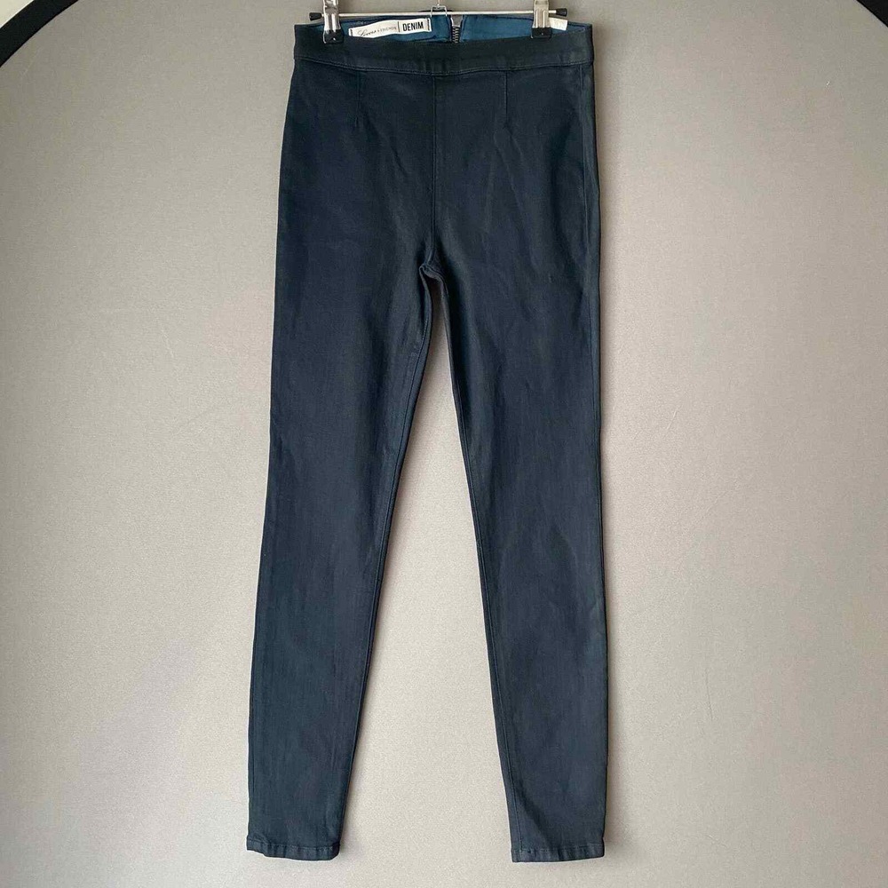 Lovers + Friends Coated Office Siren MobWife High Rise Skinny Jean 27‎ Black